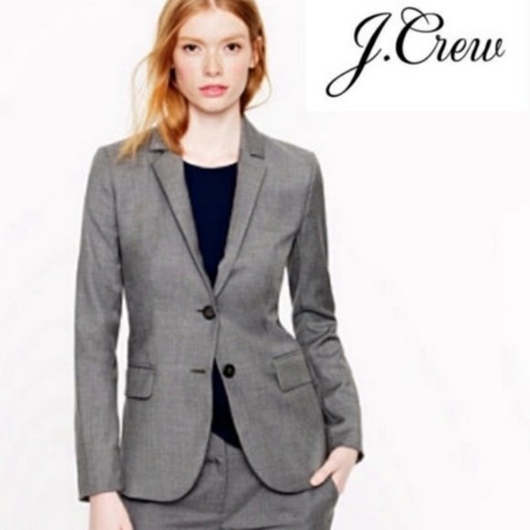 J CREW Super 120s Wool Skirt Suit - Picture 1 of 16